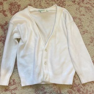 White cardigan